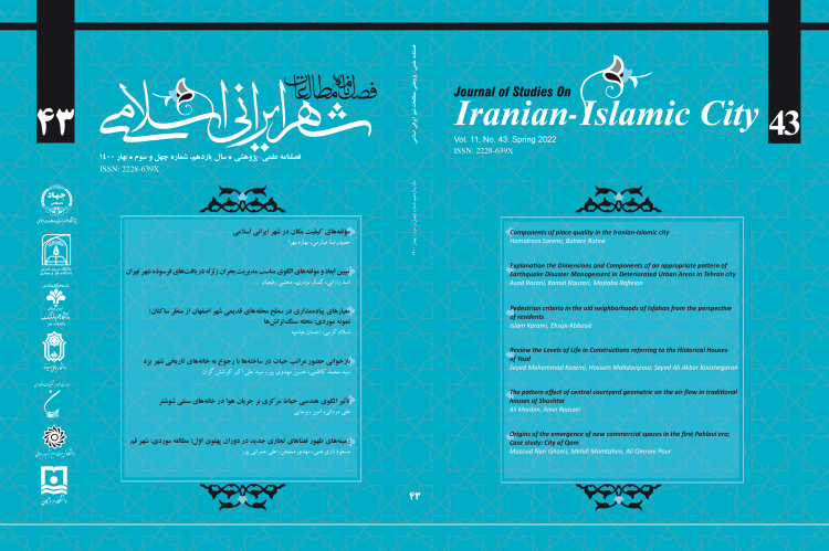 چهل و سومین شماره از فصلنامه علمی پژوهشی مطالعات شهر ایرانی اسلامی